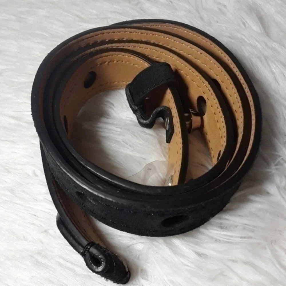 Michael Kors Circle Perforated Suede Leather Belt - Picture 3 of 7